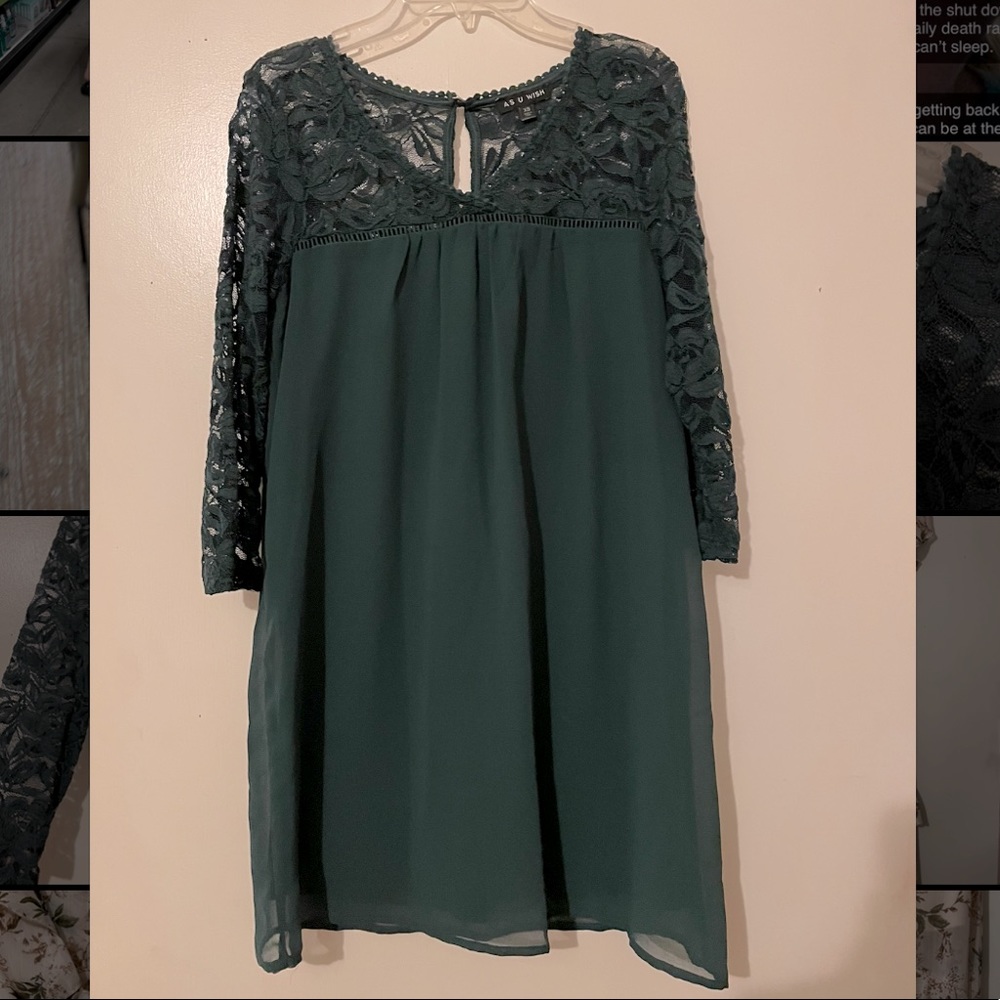 Emerald Green Shift dress